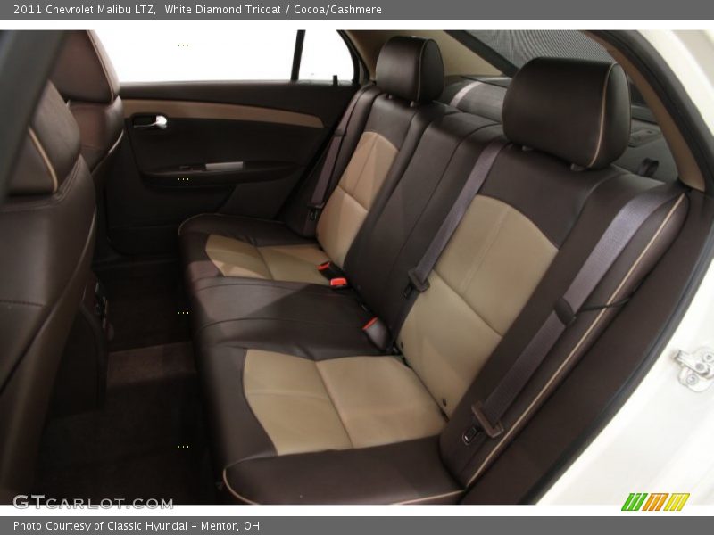 White Diamond Tricoat / Cocoa/Cashmere 2011 Chevrolet Malibu LTZ