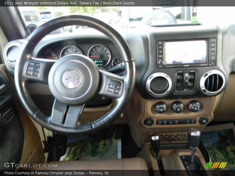 Sahara Tan / Black/Dark Saddle 2011 Jeep Wrangler Unlimited Sahara 4x4