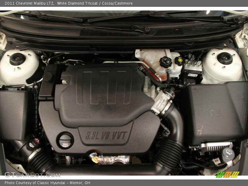 White Diamond Tricoat / Cocoa/Cashmere 2011 Chevrolet Malibu LTZ