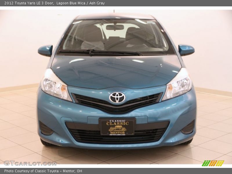 Lagoon Blue Mica / Ash Gray 2012 Toyota Yaris LE 3 Door