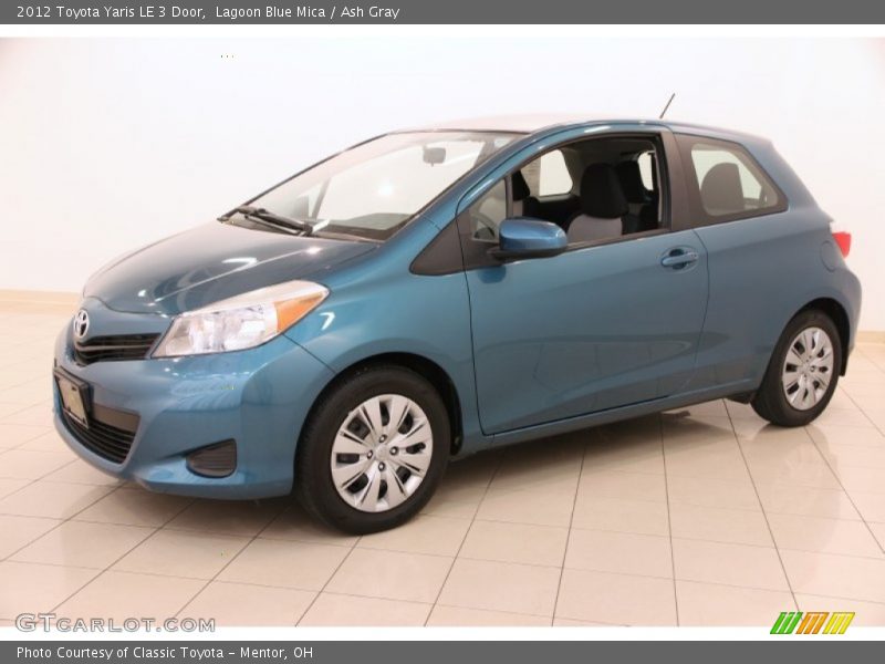 Lagoon Blue Mica / Ash Gray 2012 Toyota Yaris LE 3 Door