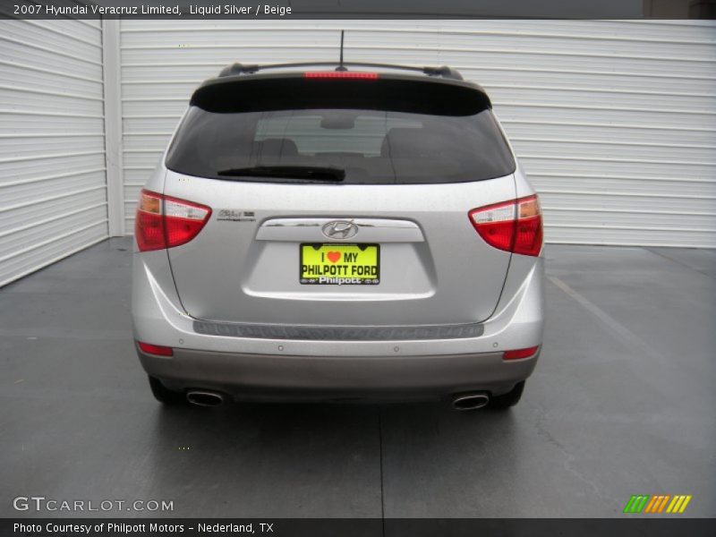 Liquid Silver / Beige 2007 Hyundai Veracruz Limited