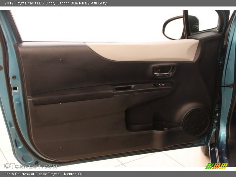 Lagoon Blue Mica / Ash Gray 2012 Toyota Yaris LE 3 Door