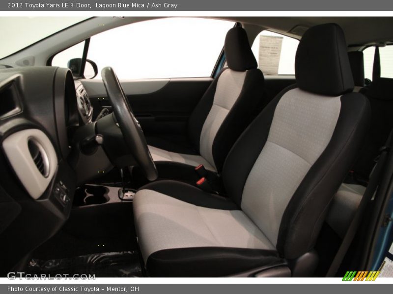 Lagoon Blue Mica / Ash Gray 2012 Toyota Yaris LE 3 Door