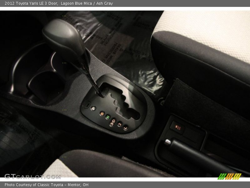 Lagoon Blue Mica / Ash Gray 2012 Toyota Yaris LE 3 Door