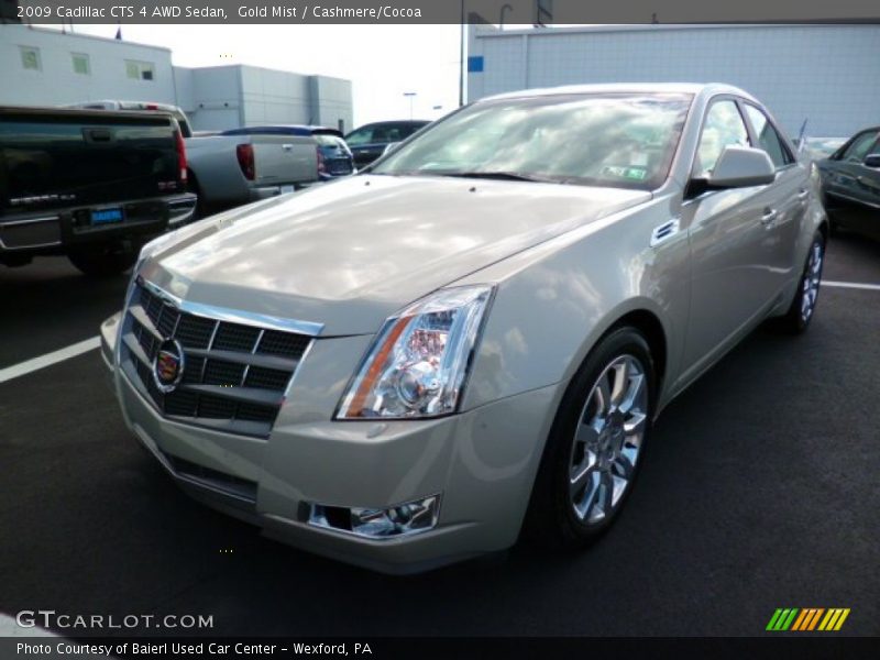 Gold Mist / Cashmere/Cocoa 2009 Cadillac CTS 4 AWD Sedan