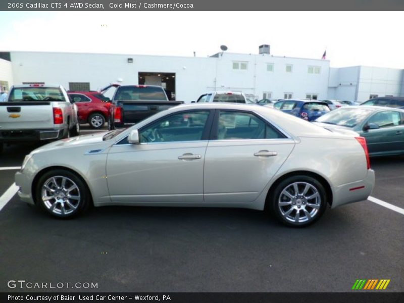 Gold Mist / Cashmere/Cocoa 2009 Cadillac CTS 4 AWD Sedan