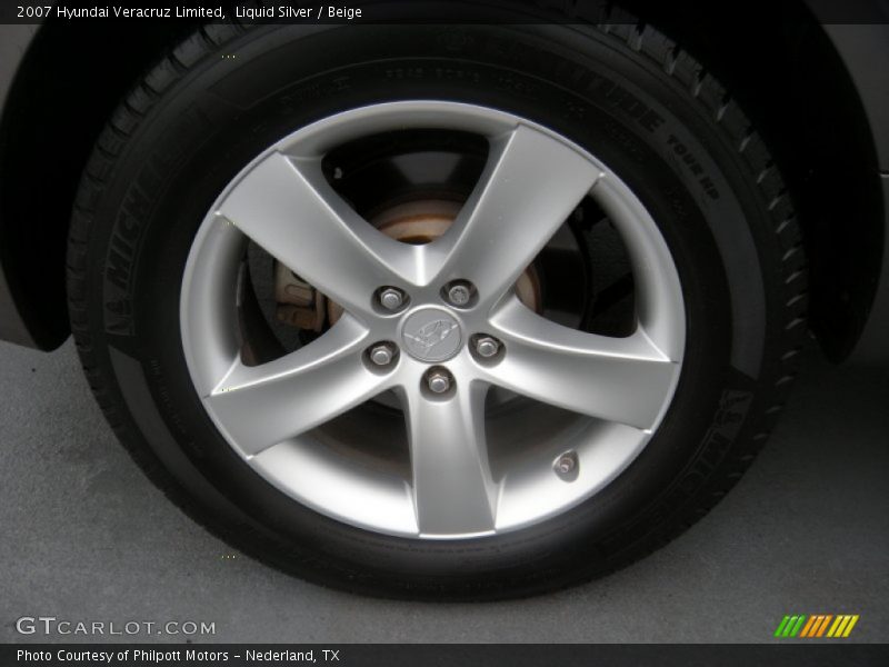 Liquid Silver / Beige 2007 Hyundai Veracruz Limited