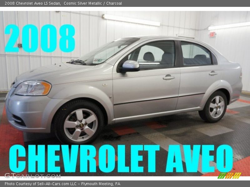 Cosmic Silver Metallic / Charcoal 2008 Chevrolet Aveo LS Sedan