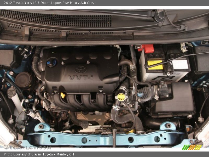 Lagoon Blue Mica / Ash Gray 2012 Toyota Yaris LE 3 Door