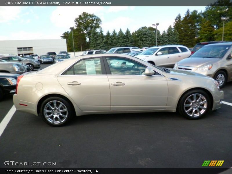 Gold Mist / Cashmere/Cocoa 2009 Cadillac CTS 4 AWD Sedan