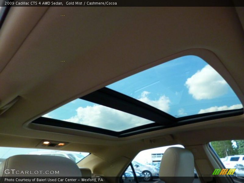 Gold Mist / Cashmere/Cocoa 2009 Cadillac CTS 4 AWD Sedan