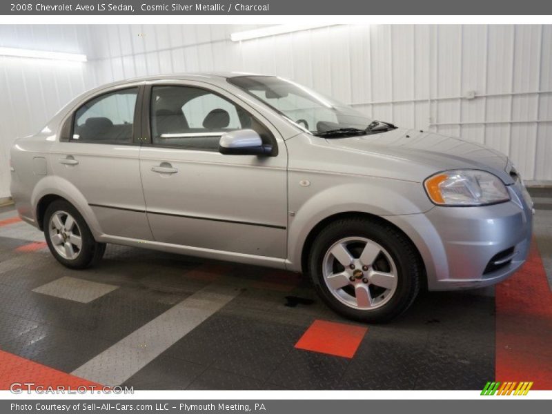 Cosmic Silver Metallic / Charcoal 2008 Chevrolet Aveo LS Sedan