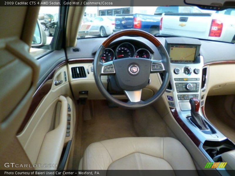 Gold Mist / Cashmere/Cocoa 2009 Cadillac CTS 4 AWD Sedan
