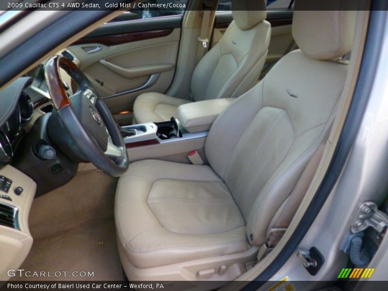 Gold Mist / Cashmere/Cocoa 2009 Cadillac CTS 4 AWD Sedan