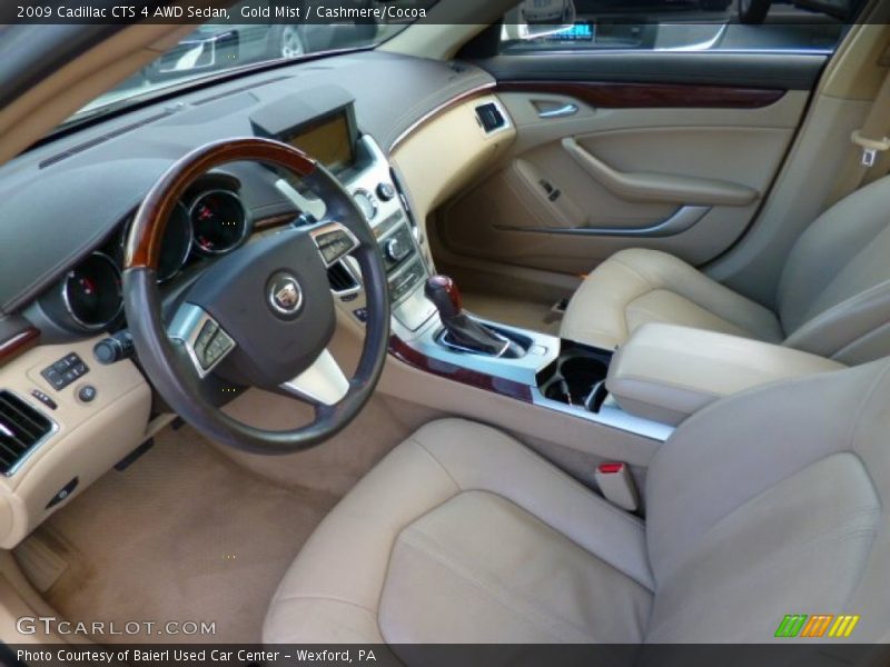 Gold Mist / Cashmere/Cocoa 2009 Cadillac CTS 4 AWD Sedan