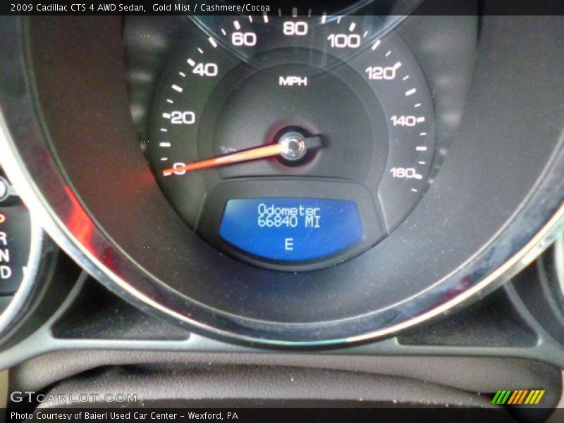 Gold Mist / Cashmere/Cocoa 2009 Cadillac CTS 4 AWD Sedan