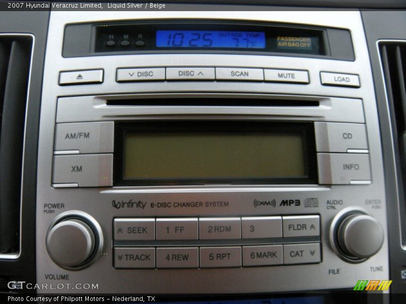 Liquid Silver / Beige 2007 Hyundai Veracruz Limited