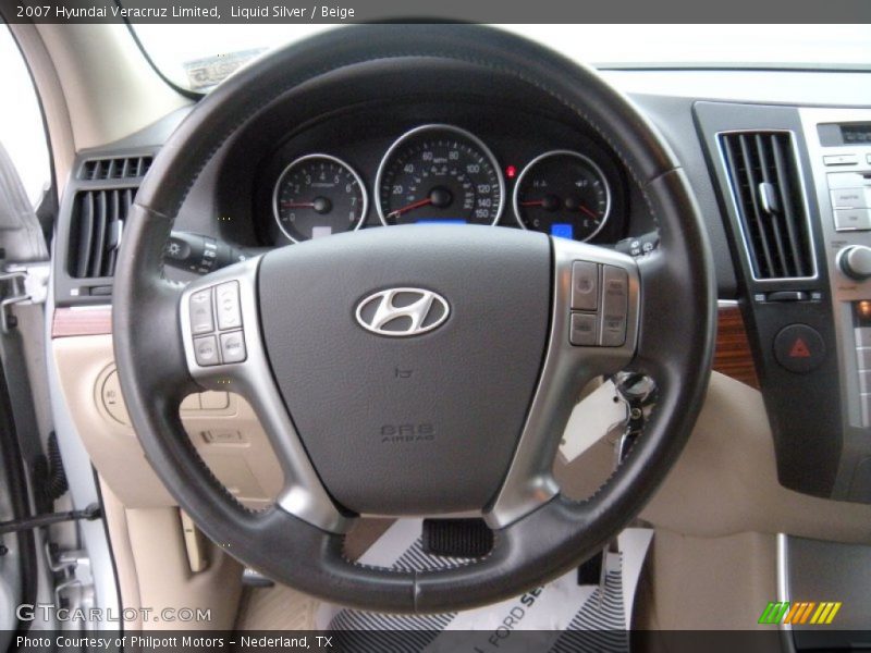 Liquid Silver / Beige 2007 Hyundai Veracruz Limited