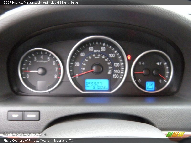 Liquid Silver / Beige 2007 Hyundai Veracruz Limited
