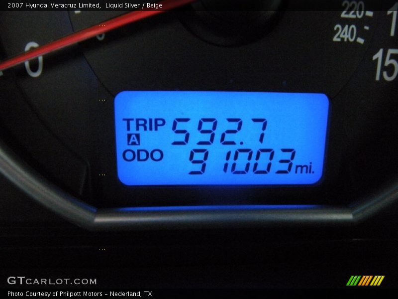 Liquid Silver / Beige 2007 Hyundai Veracruz Limited