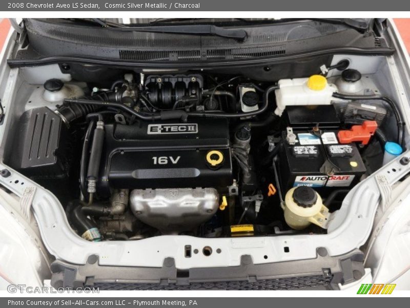 Cosmic Silver Metallic / Charcoal 2008 Chevrolet Aveo LS Sedan