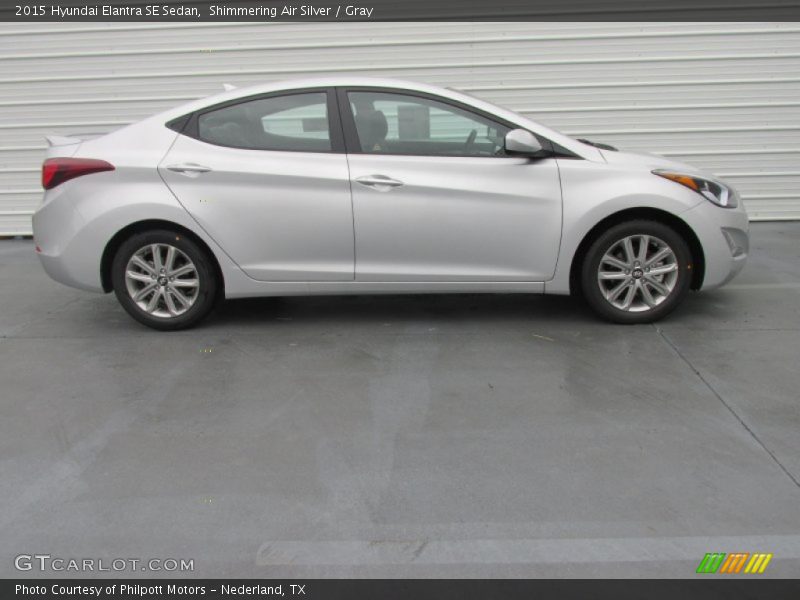 Shimmering Air Silver / Gray 2015 Hyundai Elantra SE Sedan