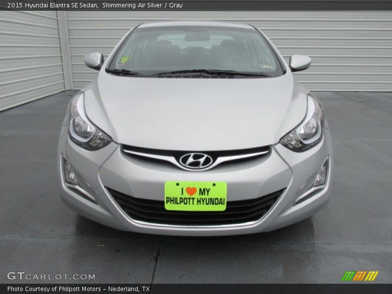 Shimmering Air Silver / Gray 2015 Hyundai Elantra SE Sedan