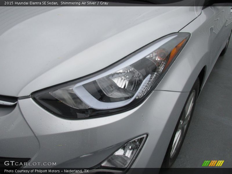 Shimmering Air Silver / Gray 2015 Hyundai Elantra SE Sedan