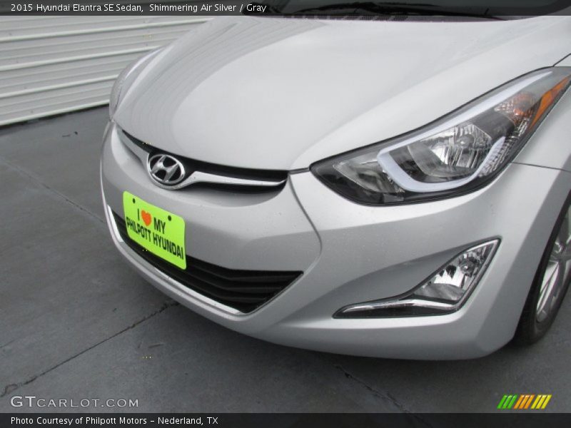 Shimmering Air Silver / Gray 2015 Hyundai Elantra SE Sedan