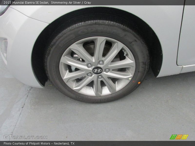 Shimmering Air Silver / Gray 2015 Hyundai Elantra SE Sedan