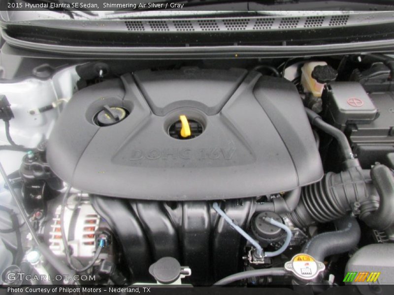 Shimmering Air Silver / Gray 2015 Hyundai Elantra SE Sedan