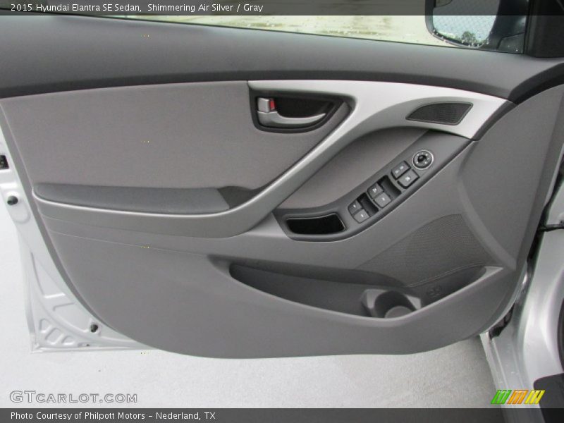 Shimmering Air Silver / Gray 2015 Hyundai Elantra SE Sedan