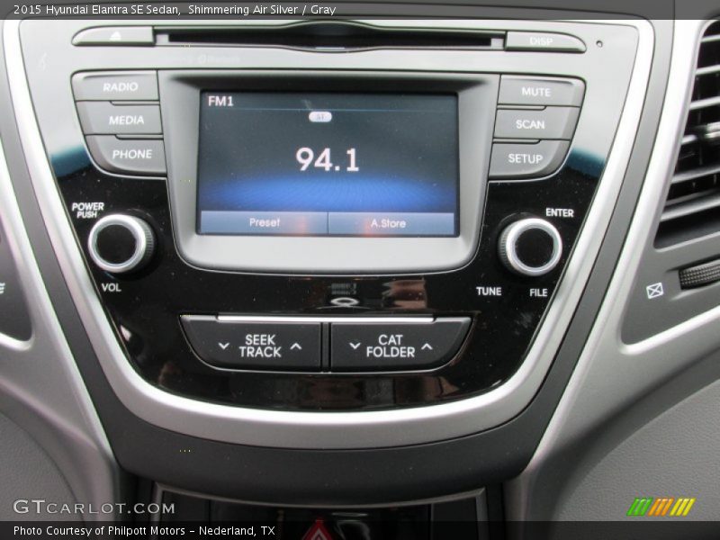 Shimmering Air Silver / Gray 2015 Hyundai Elantra SE Sedan