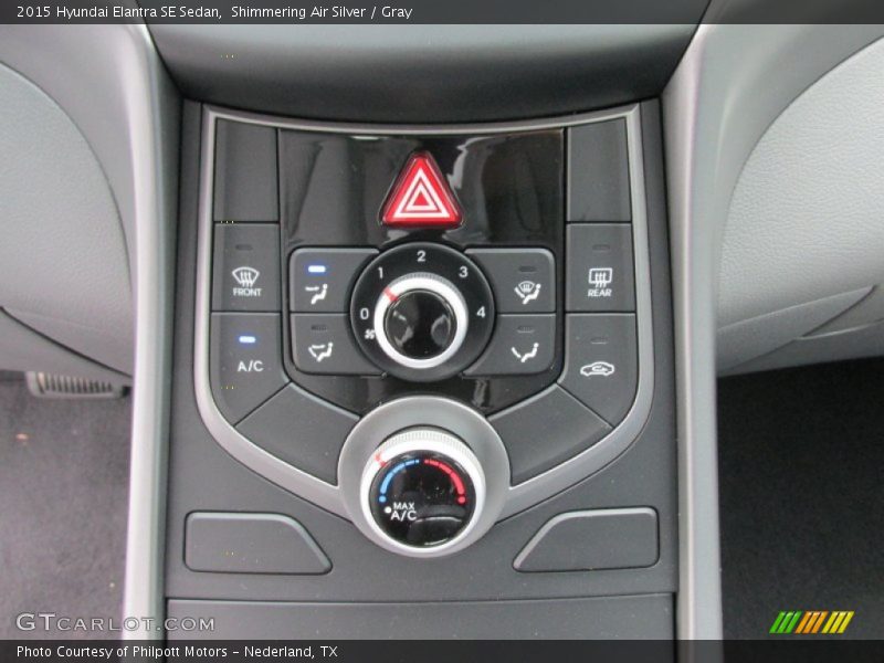 Shimmering Air Silver / Gray 2015 Hyundai Elantra SE Sedan