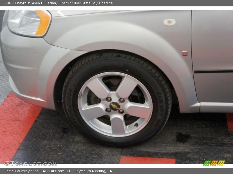 Cosmic Silver Metallic / Charcoal 2008 Chevrolet Aveo LS Sedan