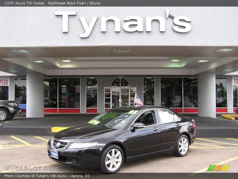 Nighthawk Black Pearl / Ebony 2005 Acura TSX Sedan