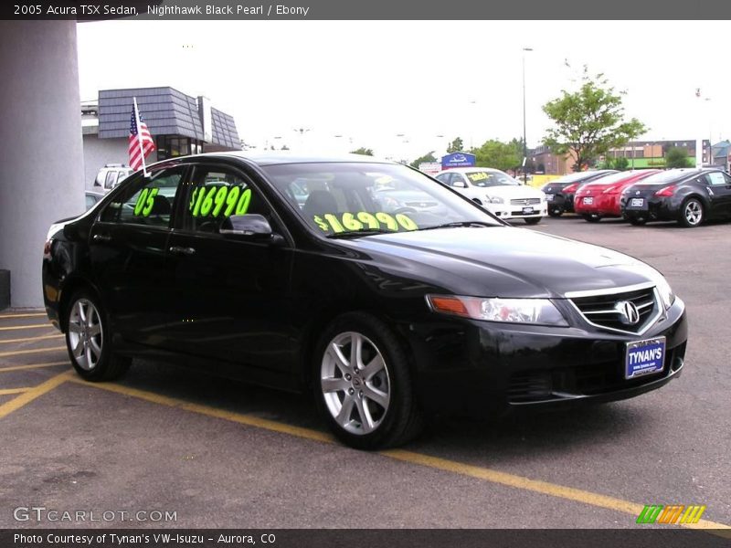 Nighthawk Black Pearl / Ebony 2005 Acura TSX Sedan