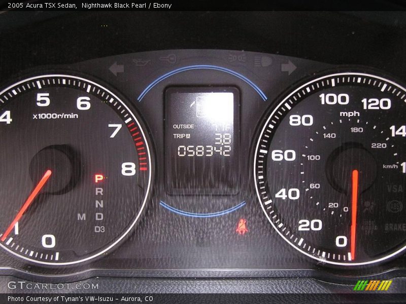 Nighthawk Black Pearl / Ebony 2005 Acura TSX Sedan