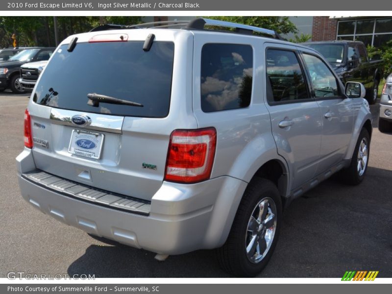Ingot Silver Metallic / Charcoal Black 2010 Ford Escape Limited V6