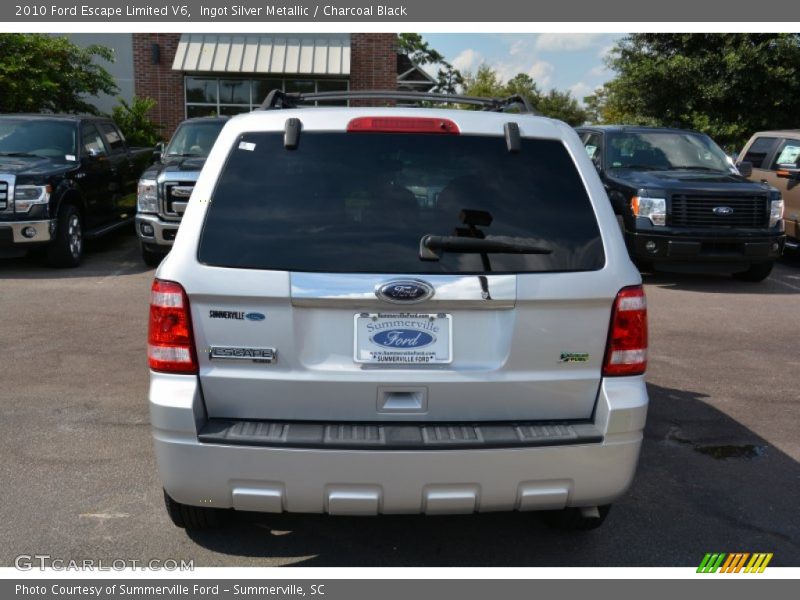 Ingot Silver Metallic / Charcoal Black 2010 Ford Escape Limited V6