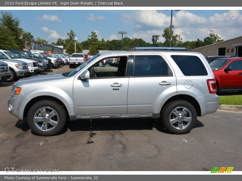 Ingot Silver Metallic / Charcoal Black 2010 Ford Escape Limited V6