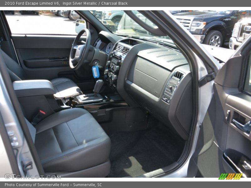 Ingot Silver Metallic / Charcoal Black 2010 Ford Escape Limited V6