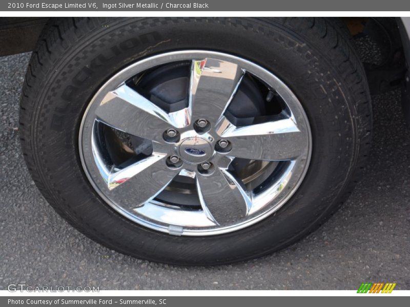 Ingot Silver Metallic / Charcoal Black 2010 Ford Escape Limited V6