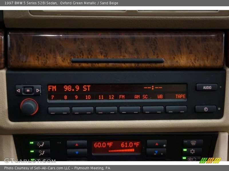 Oxford Green Metallic / Sand Beige 1997 BMW 5 Series 528i Sedan