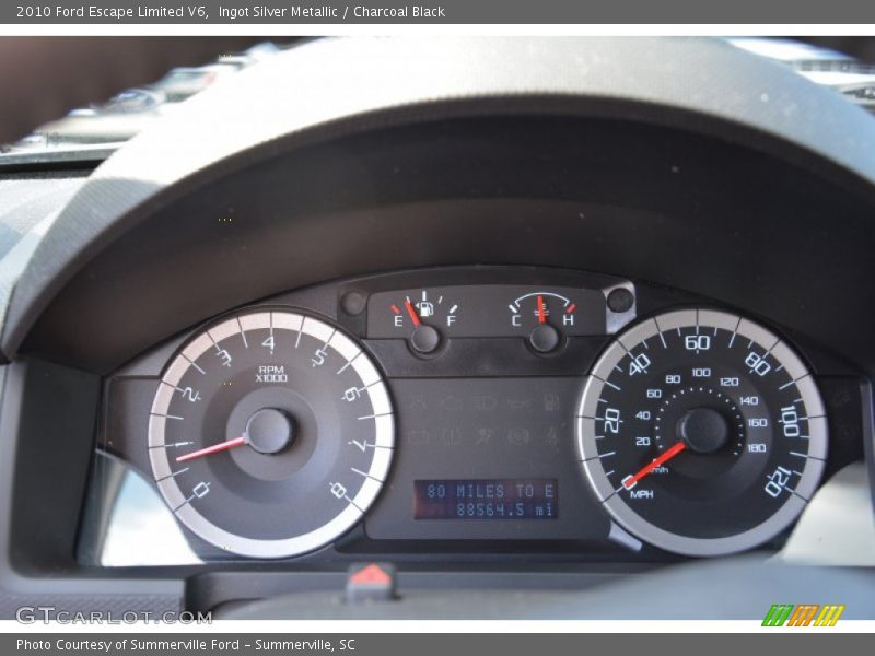 Ingot Silver Metallic / Charcoal Black 2010 Ford Escape Limited V6