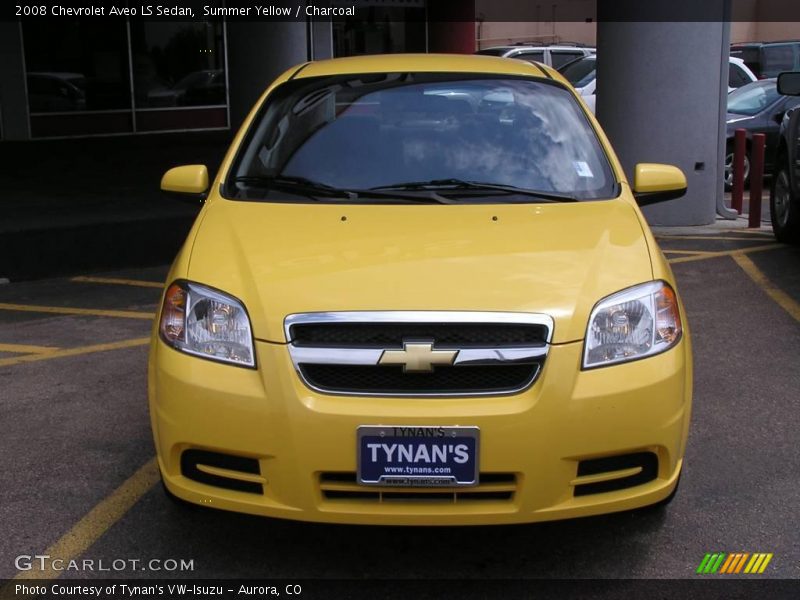Summer Yellow / Charcoal 2008 Chevrolet Aveo LS Sedan