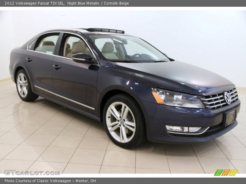 Night Blue Metallic / Cornsilk Beige 2012 Volkswagen Passat TDI SEL