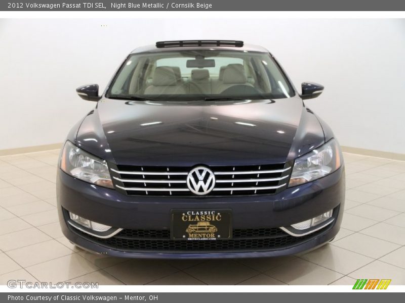 Night Blue Metallic / Cornsilk Beige 2012 Volkswagen Passat TDI SEL