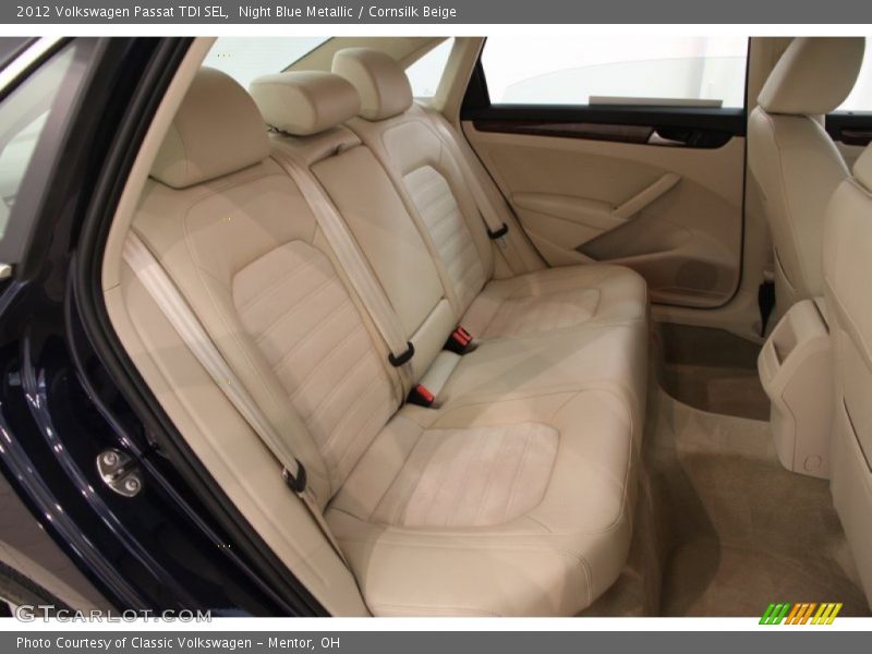 Rear Seat of 2012 Passat TDI SEL